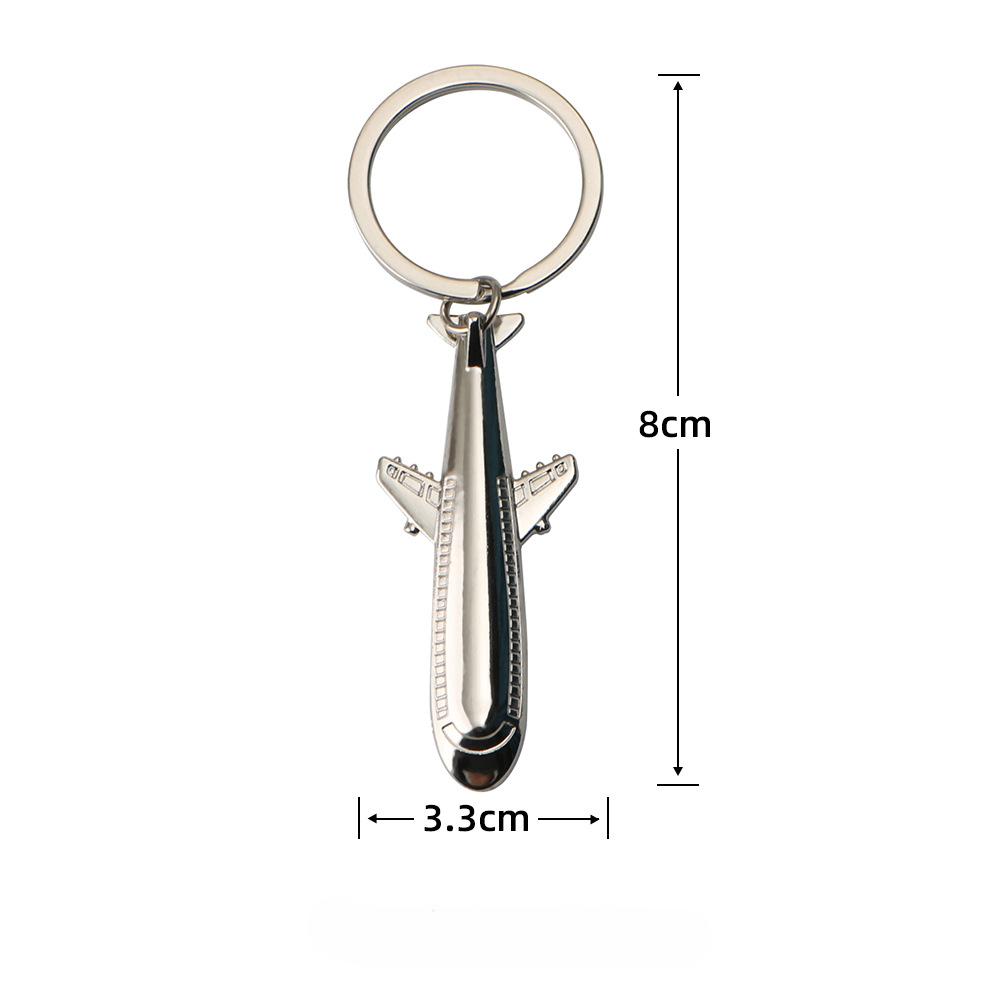 Modelo de avión al por mayor llavero de metal