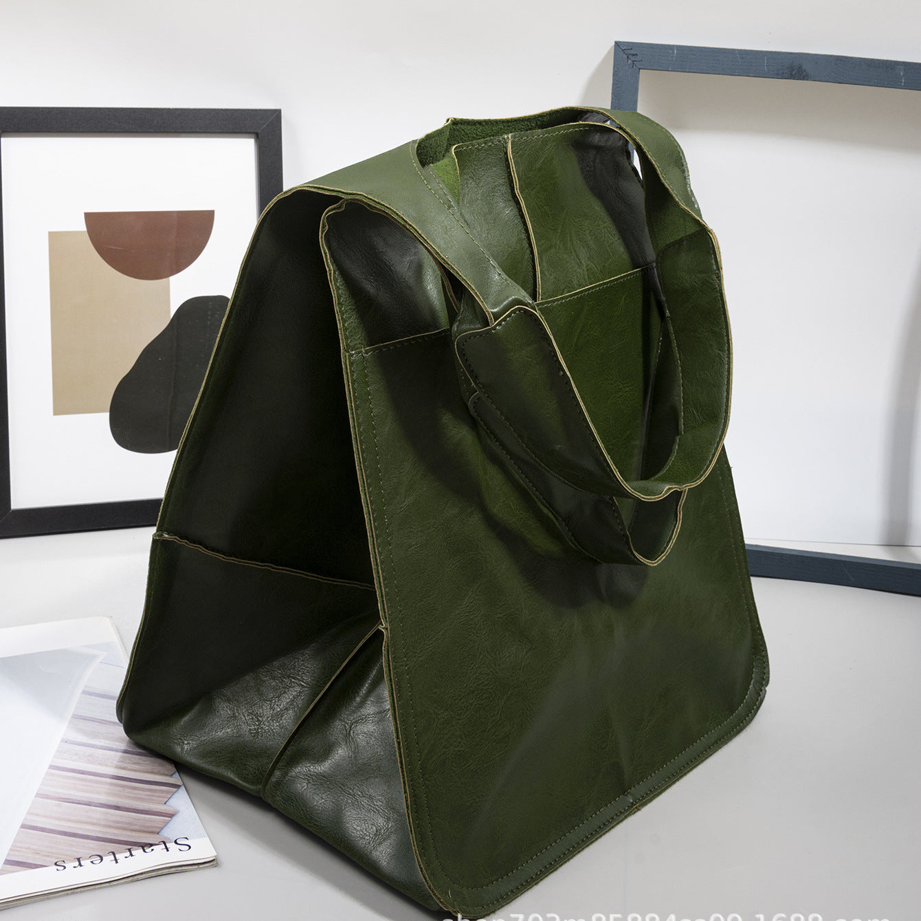 Wholesale Soft Leather Large Capacity Shoulder Hand Tote Bag