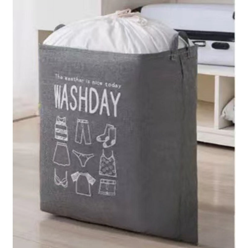 Wholesale Linen Foldable Dirty Clothes Storage Basket