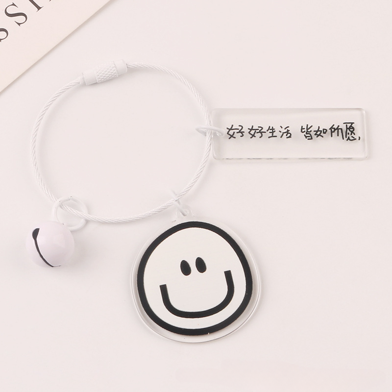 Llavero de la cara acrílica redonda de acrílico al por mayor