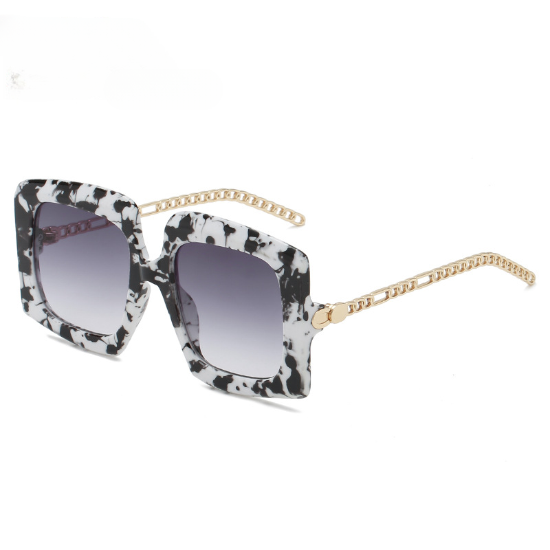 Wholesale PC Black and White Striped Fashionable Women's Sunglasses