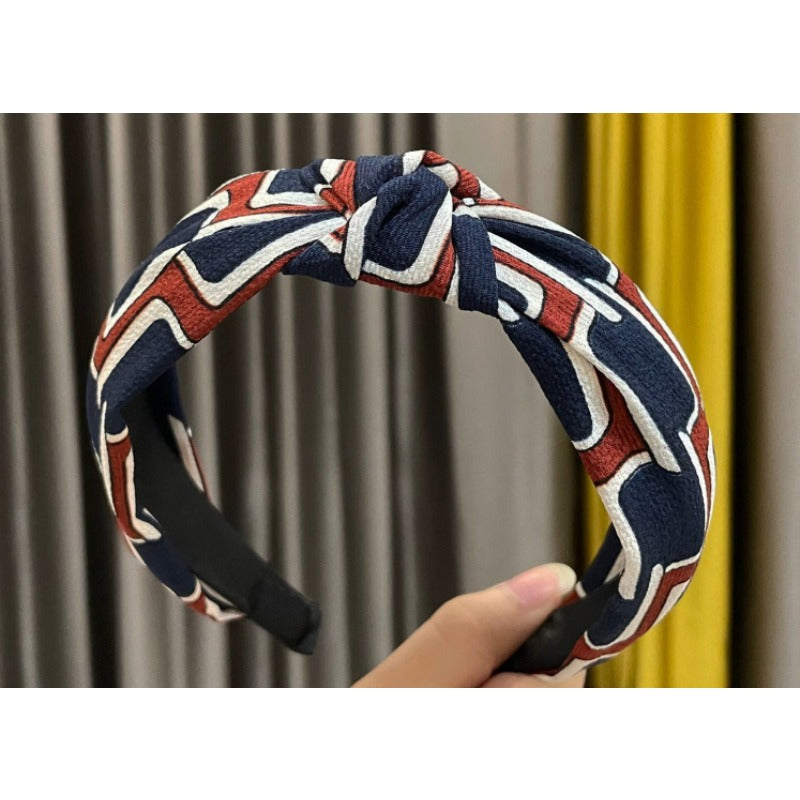 Wholesale Fabric Wide Edge Cross Knot Headband
