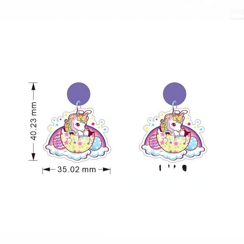 Wholesale Jewelry Easter Gnomes Holiday Bunny Acrylic Earrings