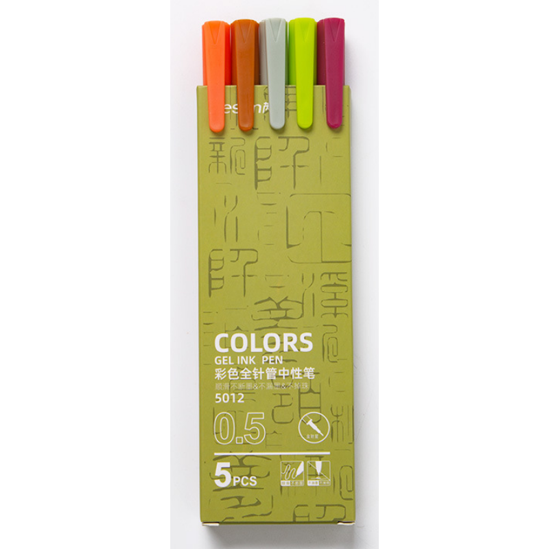 Juego de lápiz de gel de color plástico al por mayor