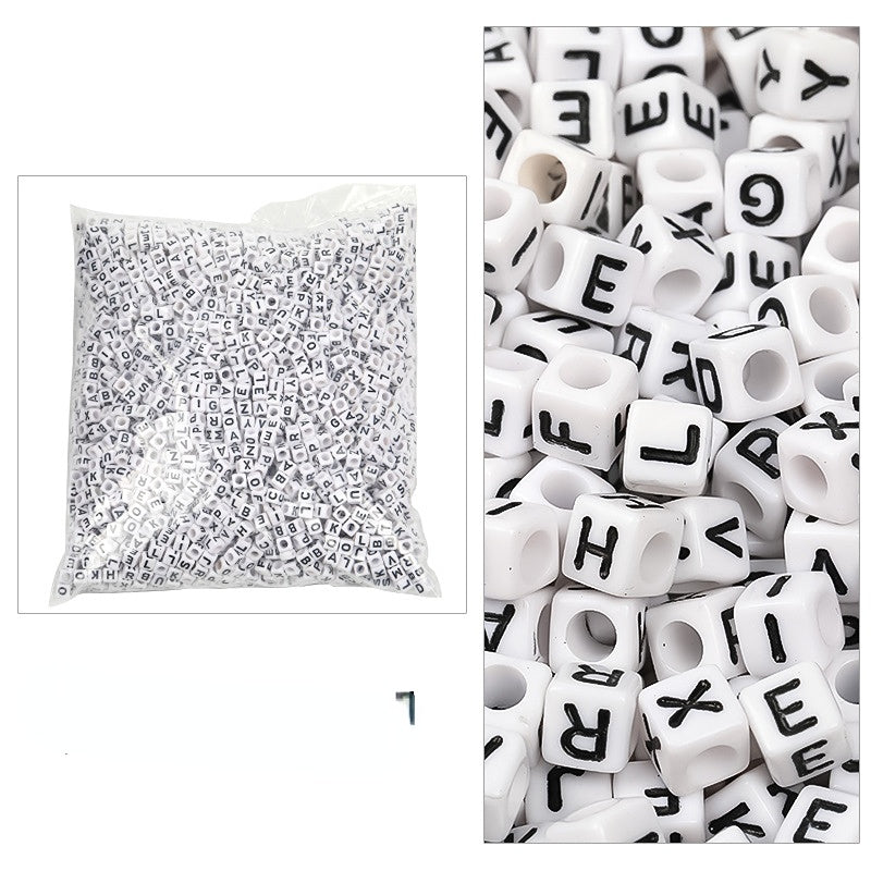 Cuentas de letras acrílicas de 3100 pcs/paquete de 6 mm al por mayor