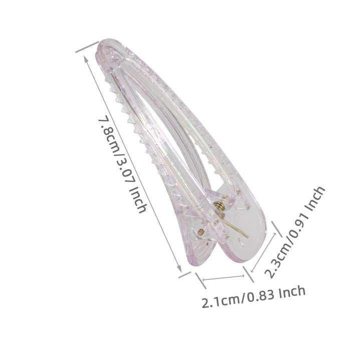 Wholesale Hollow Water Drop Plastic Hair Clips