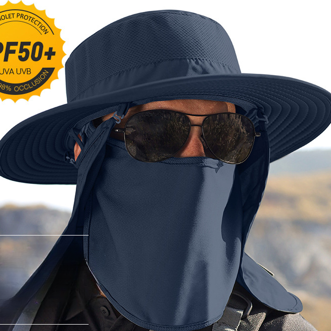 Wholesale Polyester Fiber UV Protection Bucket Hat Black Camouflage