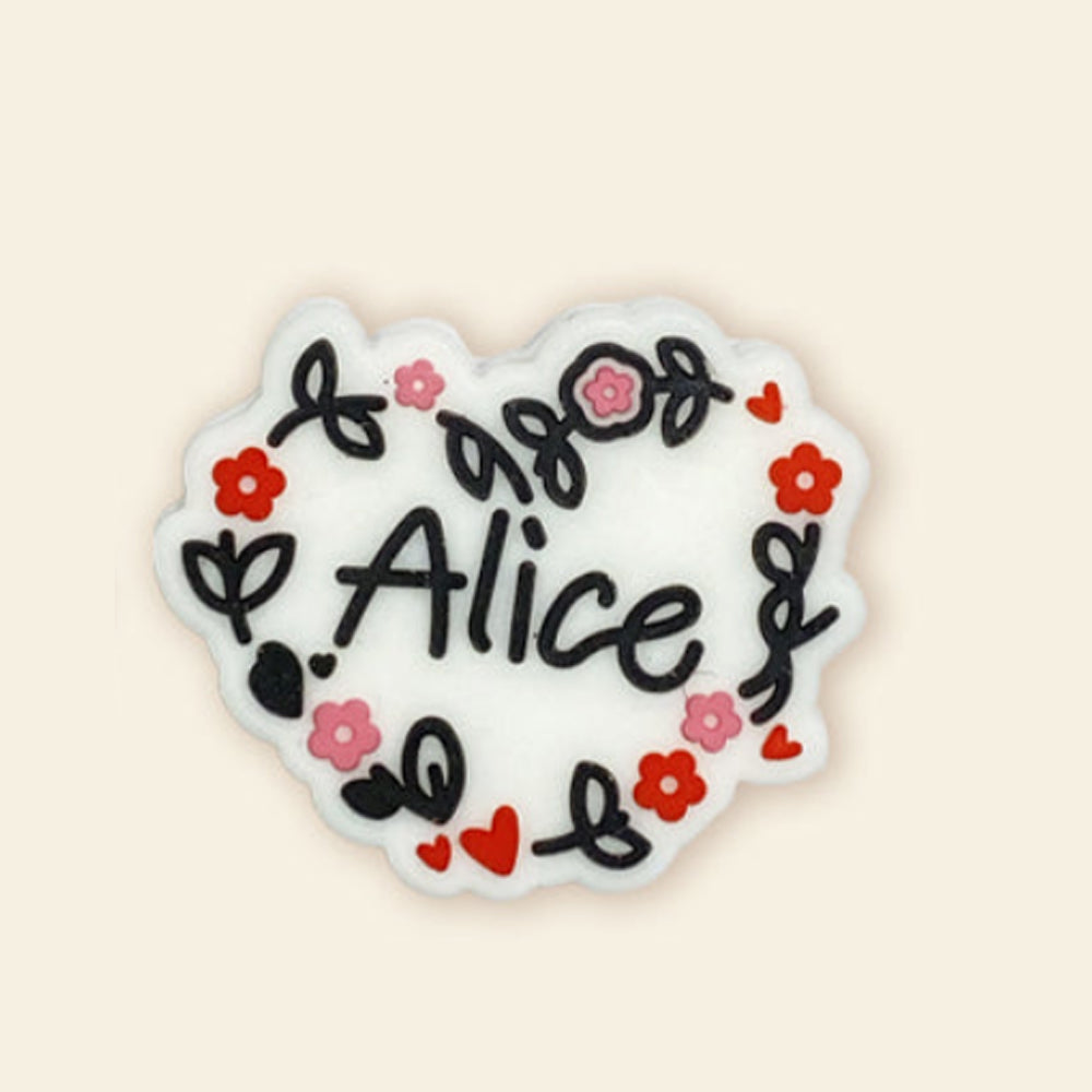 Wholesale 10pcs  Alphabet Cow Silicone Focal Beads