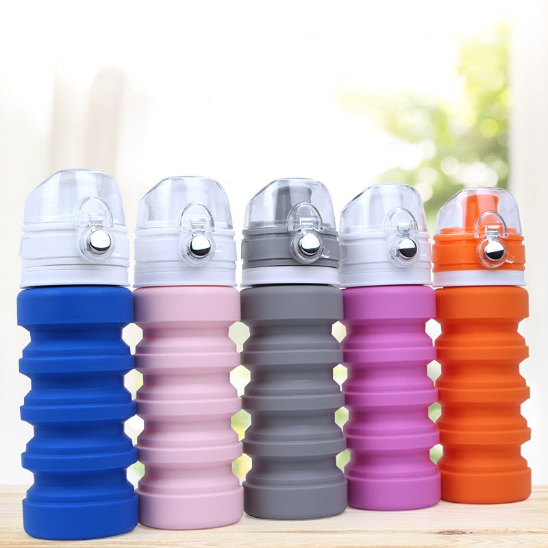 Wholesale High Temperature Resistant Silicone Collapsible Water Bottle