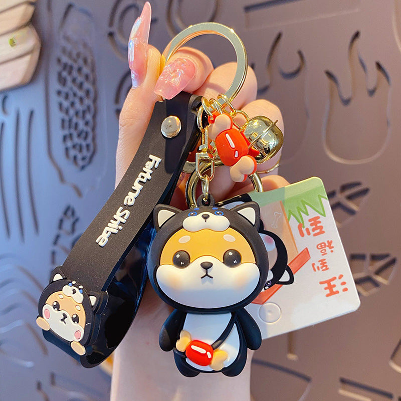 Wholesale Silicone Shiba Inu Keychain