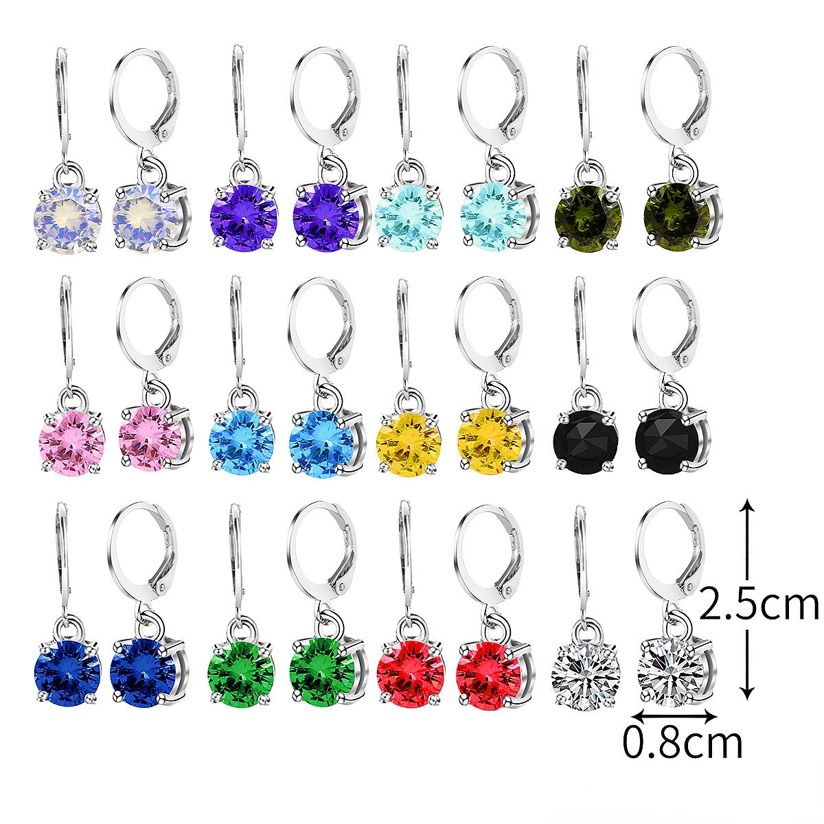 Wholesale Zirconia Alloy Earrings Set