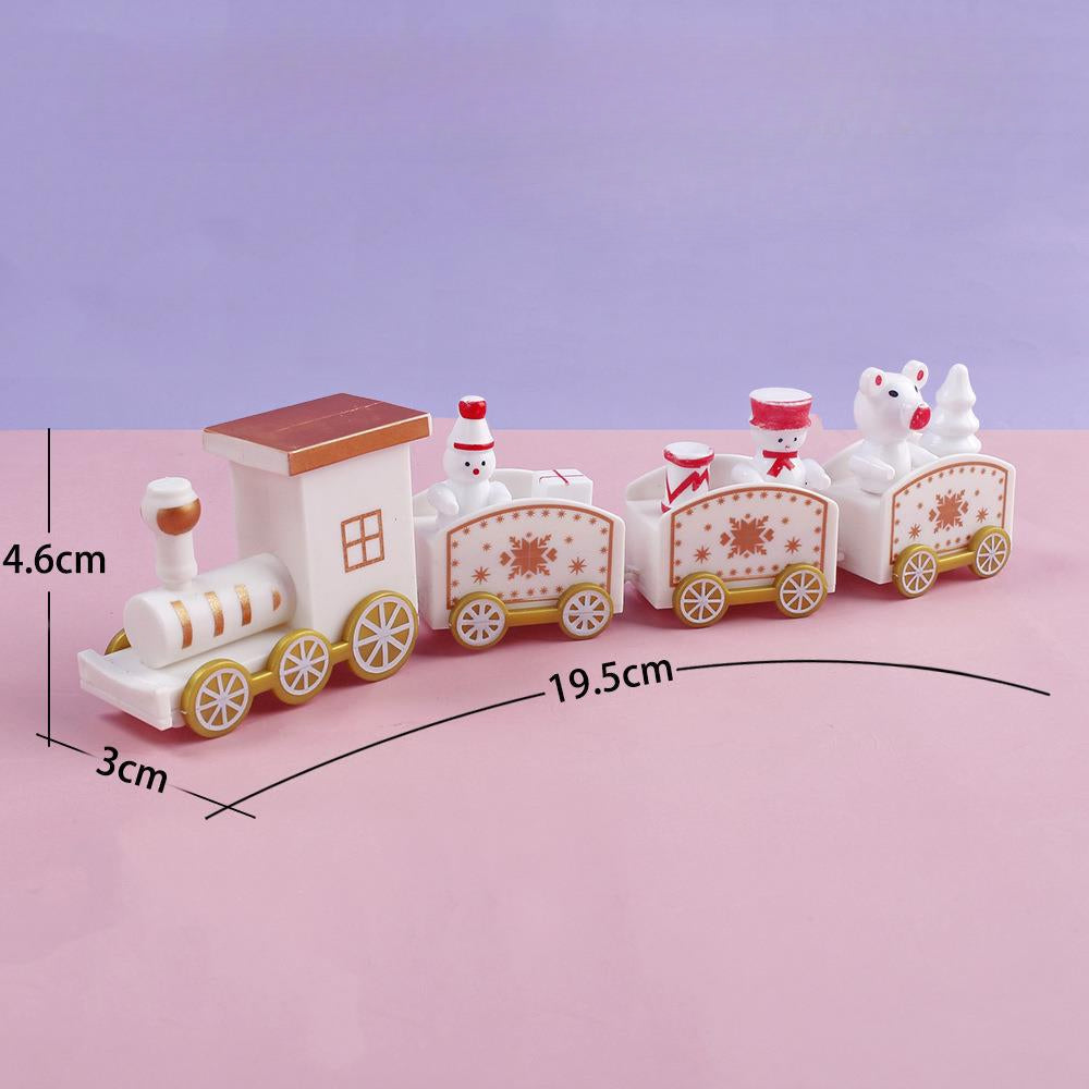 Wholesale Plastic Christmas Small Train Children's Cake Decorative Ornaments