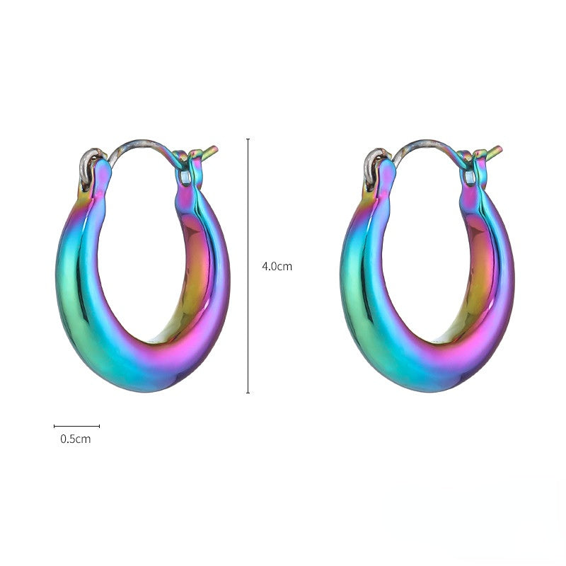 Wholesale Iridescent Metallic Copper Earrings