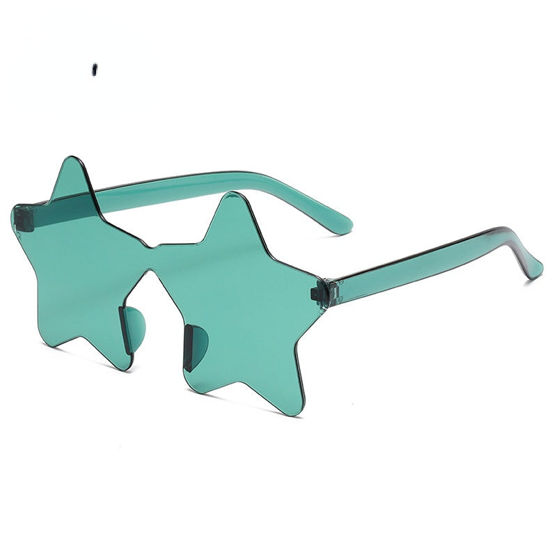 Wholesale Kids Frameless Pentagram Plastic Sunglasses