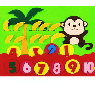 Venta al por mayor Juguete de tela de figura de rompecabezas para niños