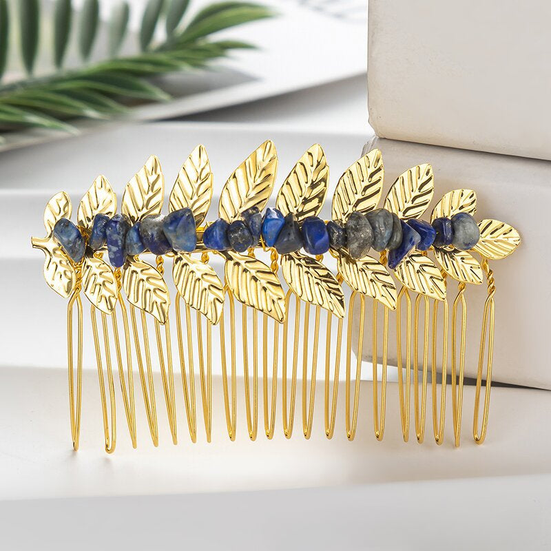 Wholesale Leaf Crystal Hair Combs