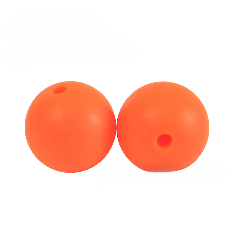 Wholesale 50PCS 15mm Candy Color Accessories Silicone Round Beads
