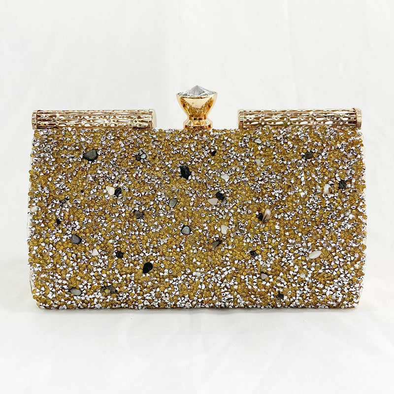Wholesale Large Capacity One Shoulder Rhinestone Clutch Bag OLY-SD-QY003
