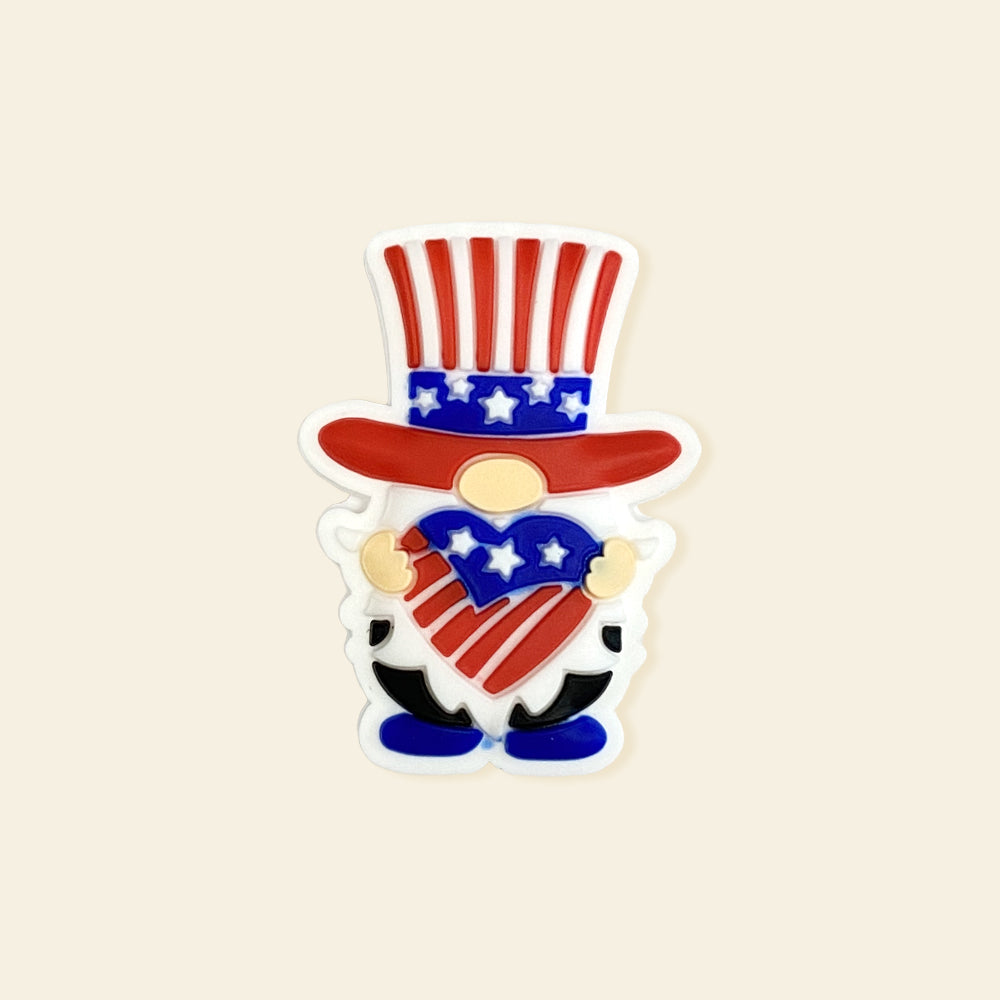 Wholesale 10pcs Cartoon Cow Pattern Silicone Focal Beads