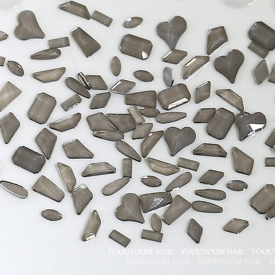 Wholesale 100PCS/Pack 6MM Glass Flat Nail Diamond Beads