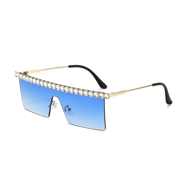 Wholesale PC Square Frameless Unisex Sunglasses