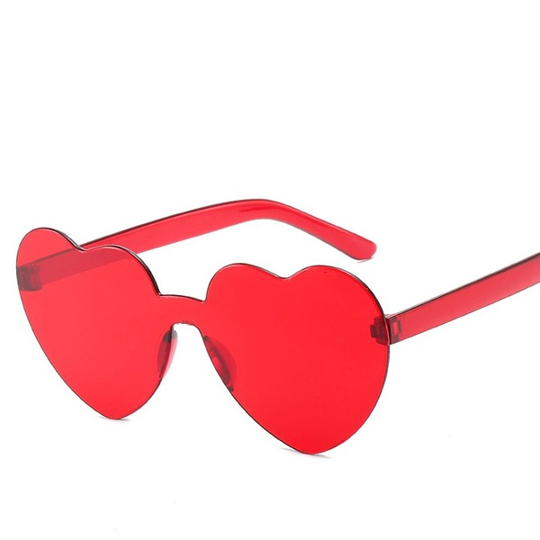 Wholesale Heart Shape Sunglasses Resin Lenses